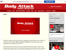 Tablet Screenshot of body-attack.com.au